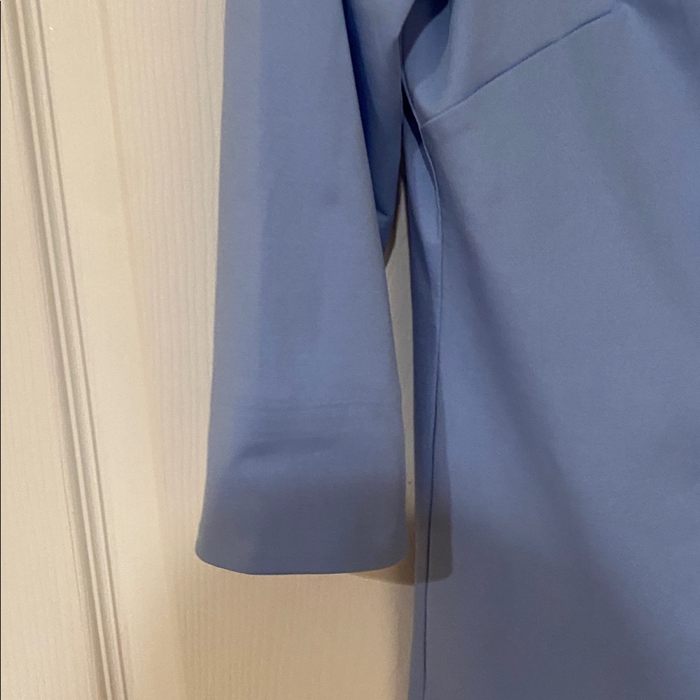 Gretchen Scott Light Blue Polo-Style top. - Picture 3 of 4